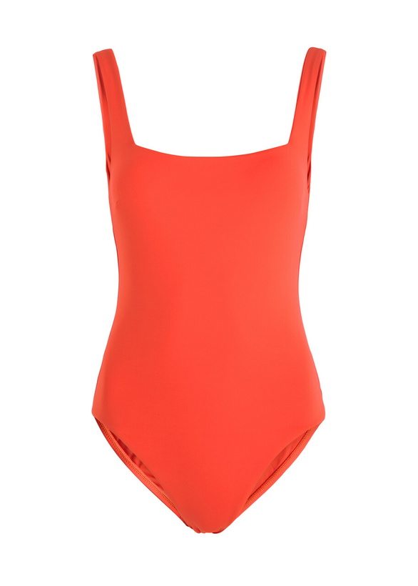 Photo: Bondi Born Margot Square-neck Swimsuit Red