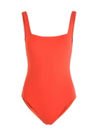 Bondi Born Margot Square-neck Swimsuit Red