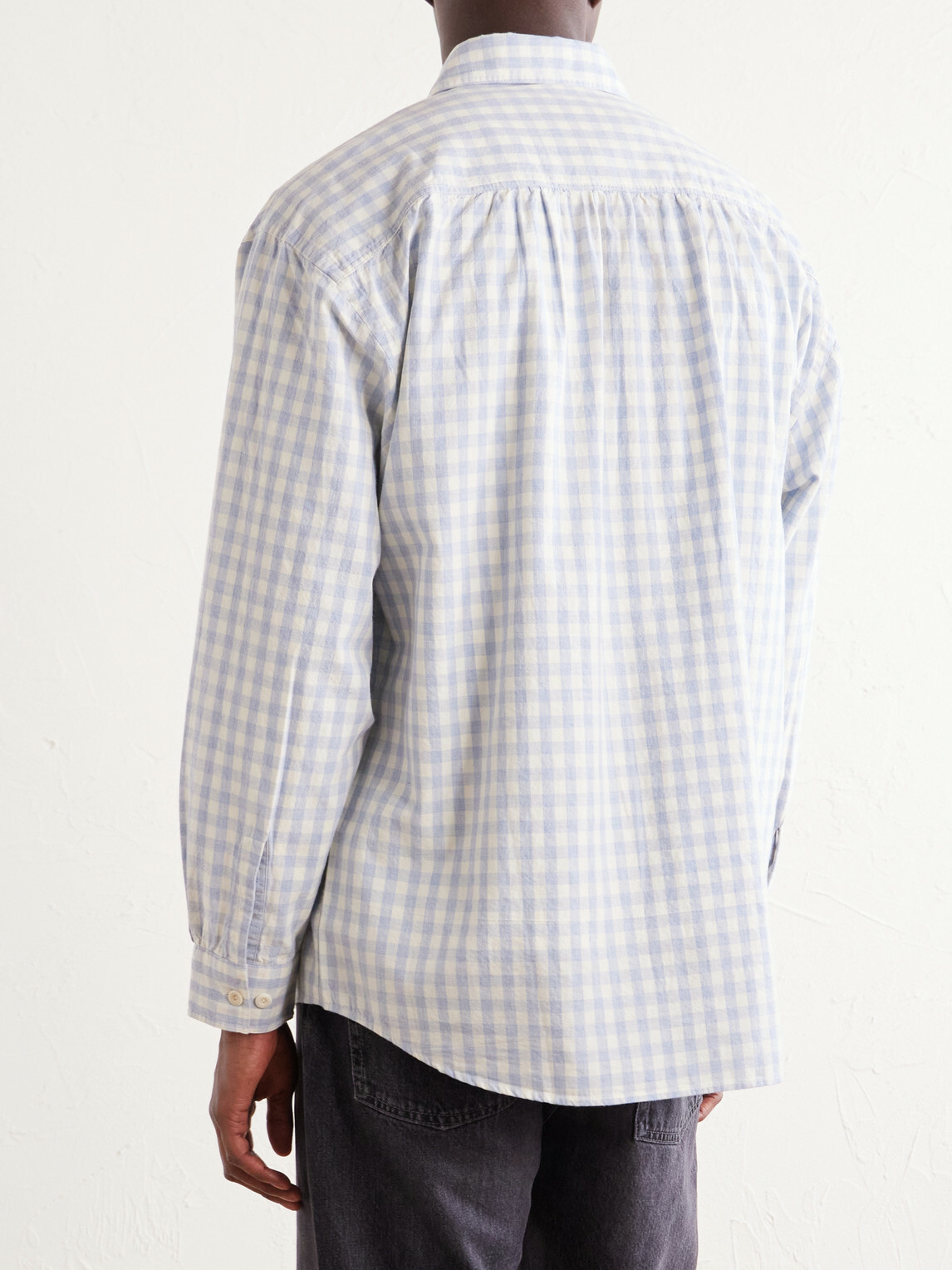 FrizmWORKS - Checked Cotton Shirt - Blue