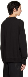 424 Black Embrodiered Sweatshirt