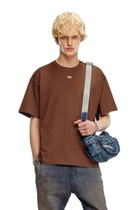 Diesel T-shirt with embroidered D patch - T-Shirts - Unisex - Brown