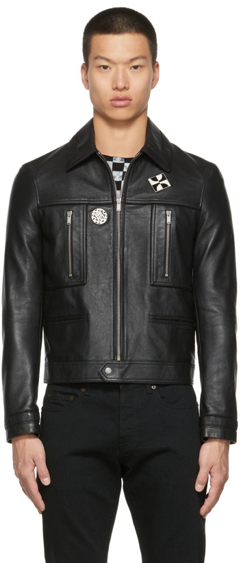 Photo: Saint Laurent Lambskin 'Rude Boys' Pin Jacket