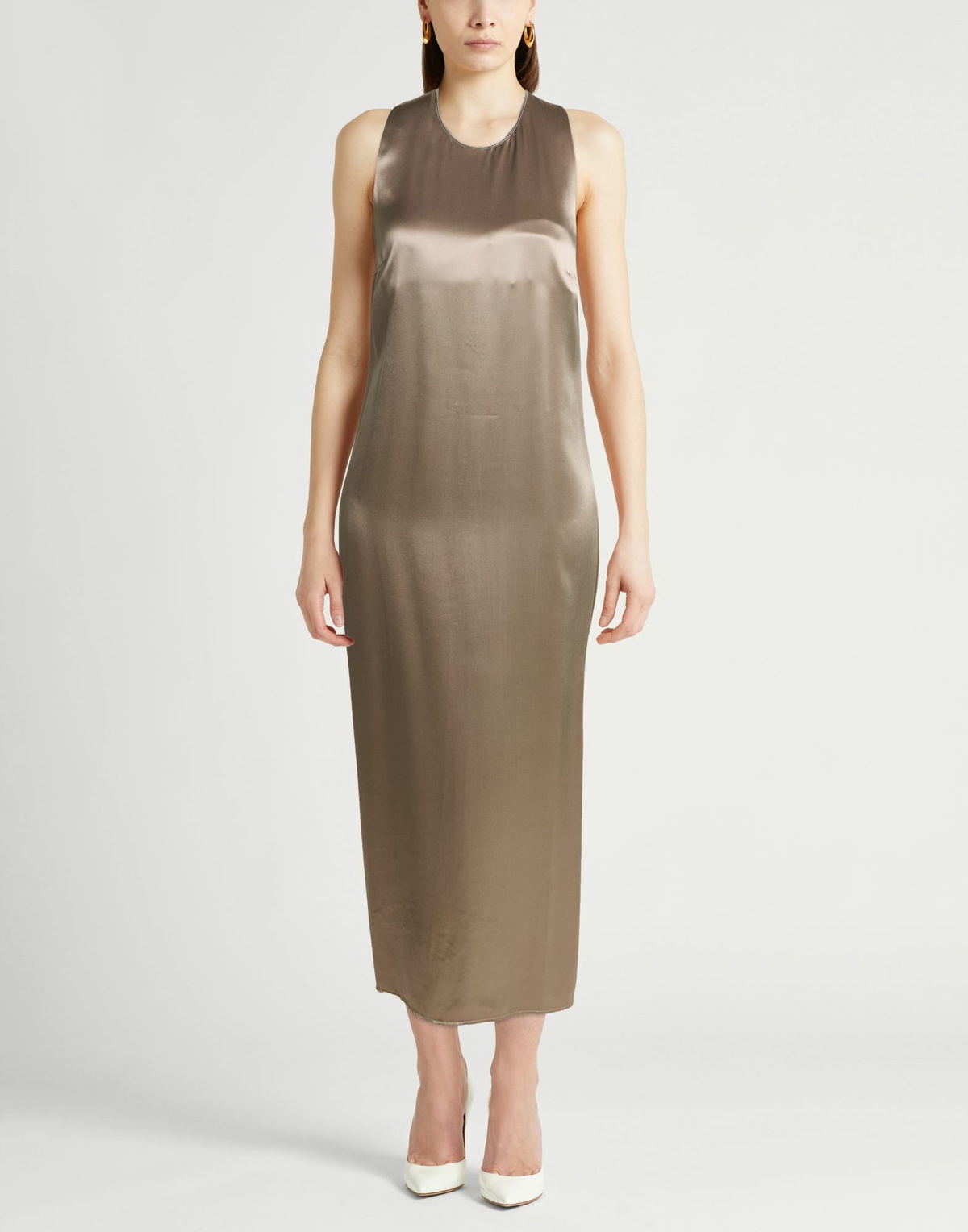 Peserico Womens Maxi dress Taupe