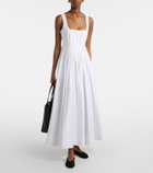 Sportmax Giro cotton canvas midi dress