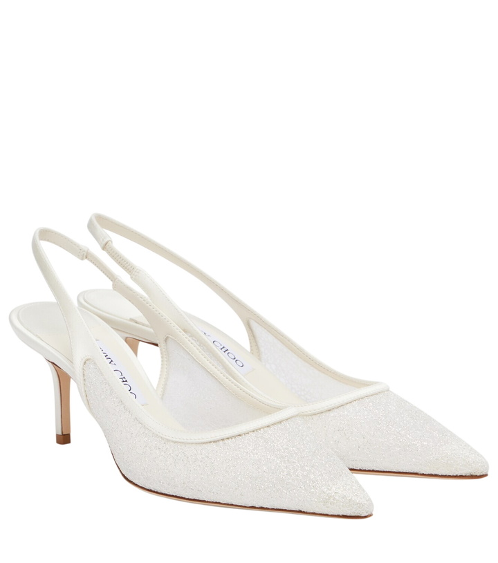 Photo: Jimmy Choo Bridal Love leather slingback pumps