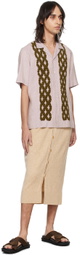 Dries Van Noten Beige Buttoned Skirt