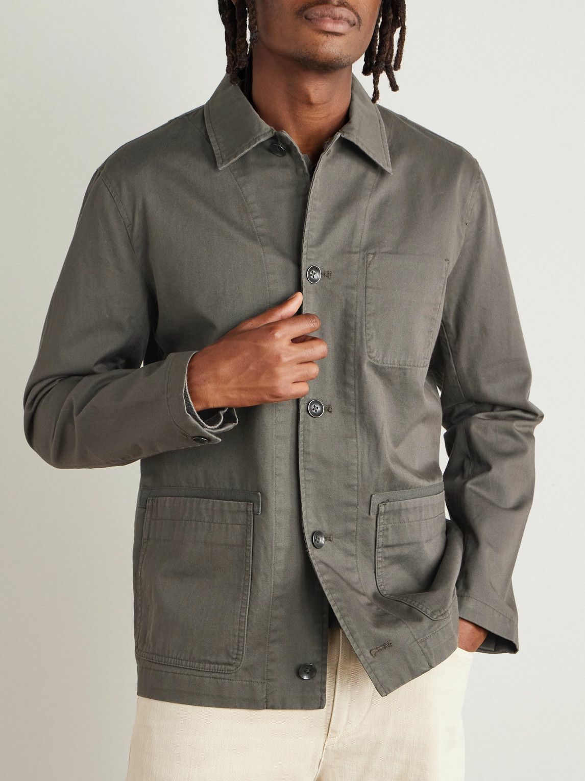 Rag & Bone - Evan Cotton-Twill Chore Jacket - Gray