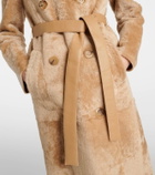 Blancha Shearling wrap coat