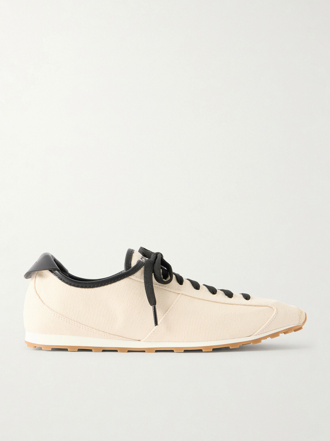 Jacquemus - Les Tennis Leather-Trimmed Canvas Sneakers - Neutrals