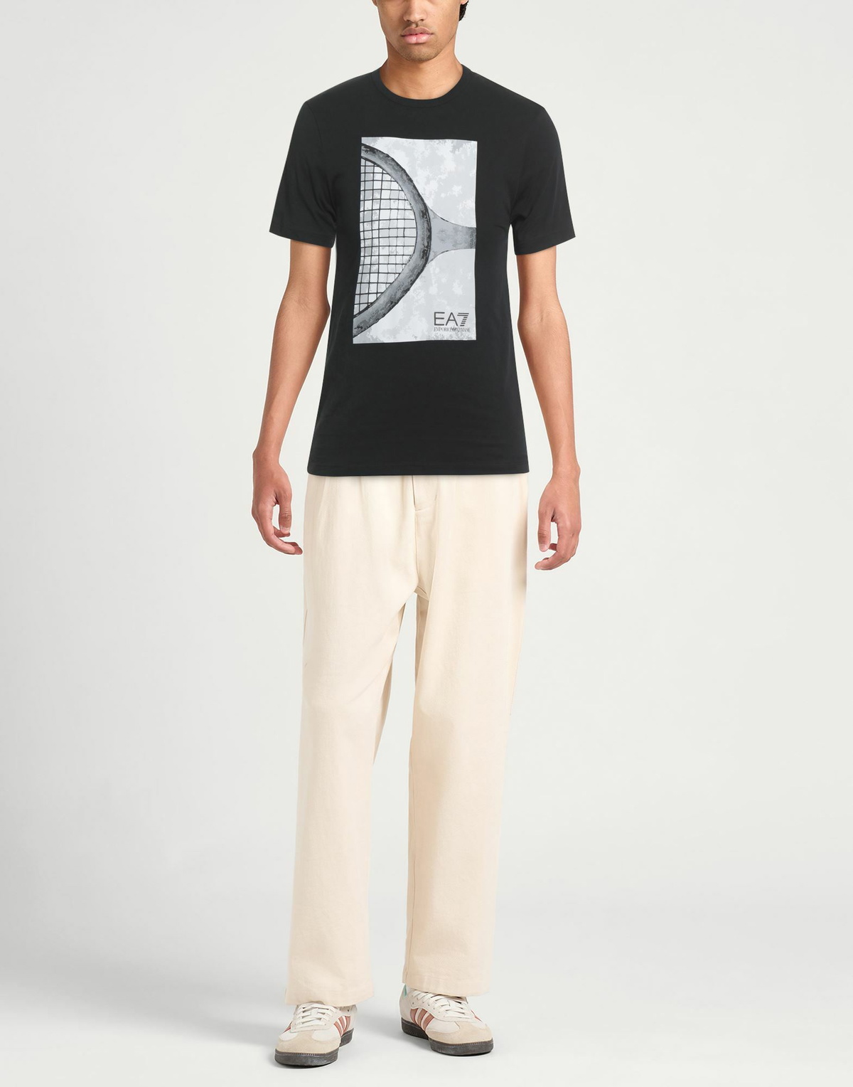 Ea7 Mens T-shirt in Black