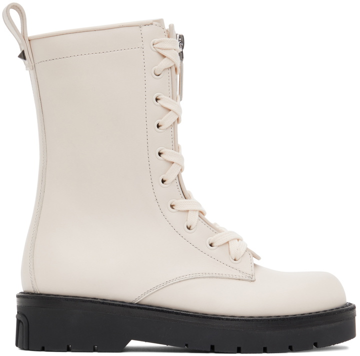 Photo: Valentino Garavani Off-White Xcombat Boots