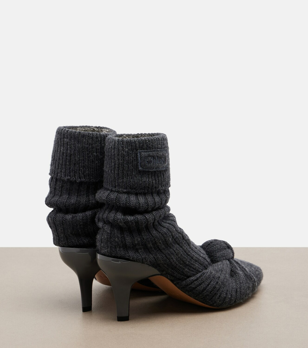 Chloé Ribbed-knit sock boots