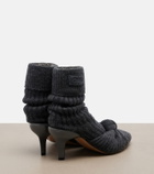 Chloé Ribbed-knit sock boots