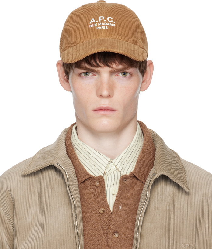 Photo: A.P.C. Tan Charlie 'Rue Madame' Baseball Cap