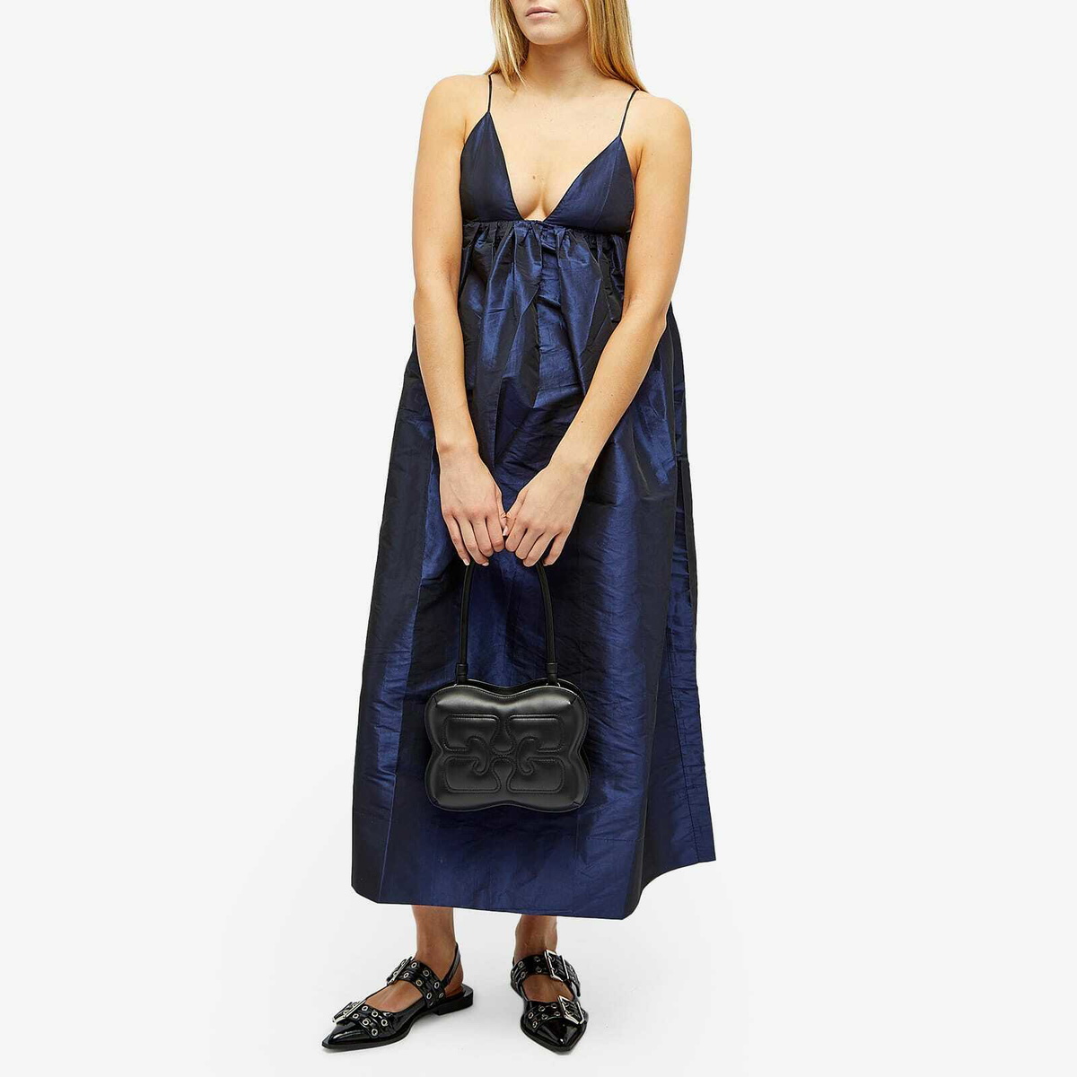 GANNI Women's Butterfly Top Handle in Black GANNI