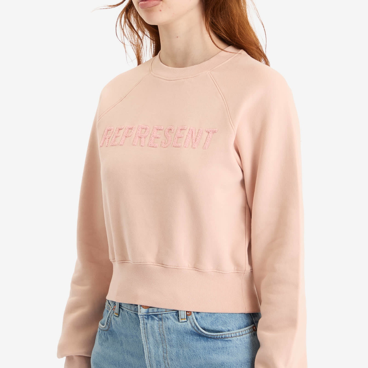Represent Women's Fly Micro Sweatshirt in Rose Quartz