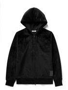 Y-3 - Velvet Zip-Up Hoodie - Black