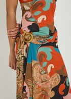 Etro Printed Mesh-jersey Maxi Dress Multicoloured