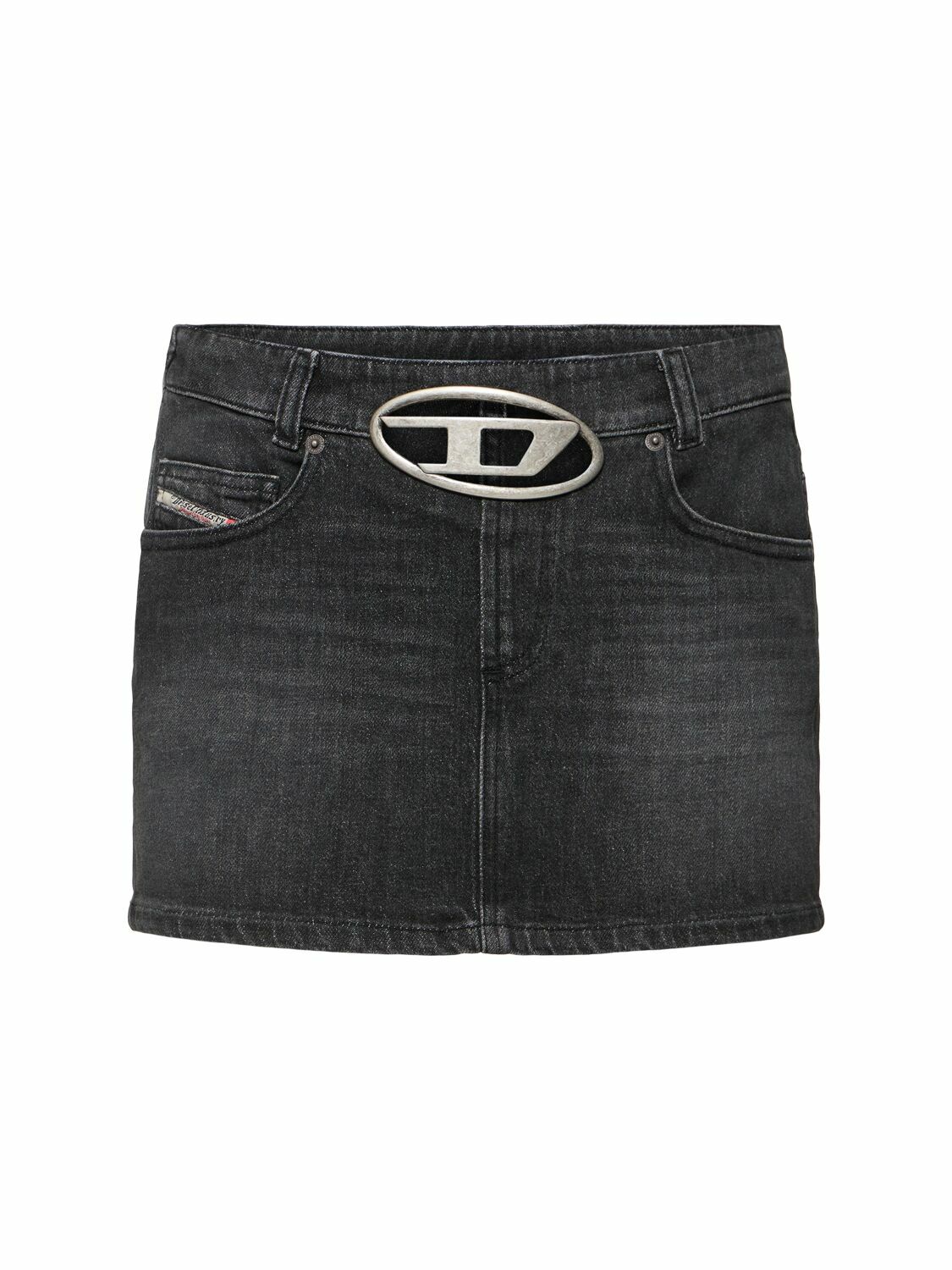 DIESEL De-ron Low Rise Denim Mini Skirt Diesel