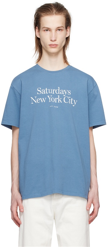 Photo: Saturdays NYC Blue Miller T-Shirt