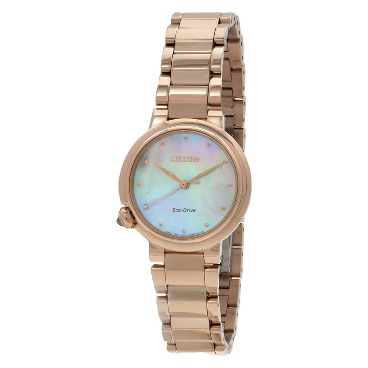 Photo: Citizen L Eco-Drive Mother of Pearl Dial Ladies Watch EM0919-85Y