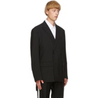 Valentino Black Wool Double-Breasted Blazer