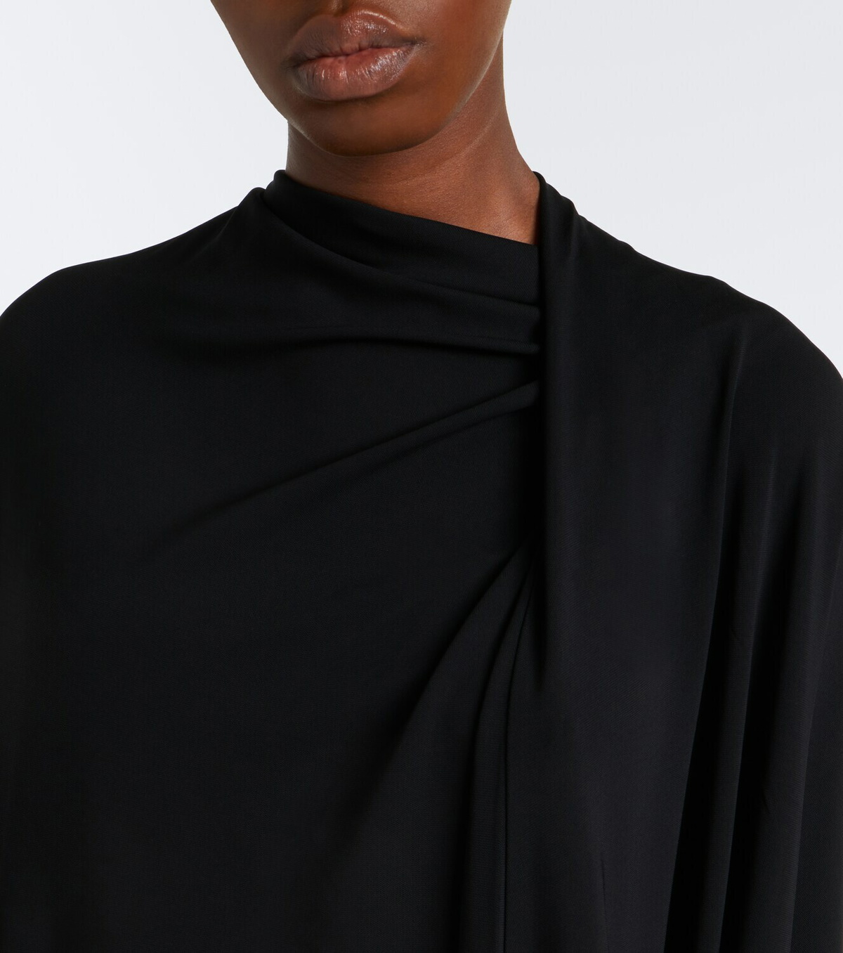 Toteme Draped scarf-detail jersey minidress
