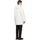 Kassl Editions White Above The Knee Oil Puffer Coat