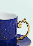 L'Objet Set Of Two Lapis Espresso Cups And Saucers