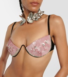Area Embellished bra top