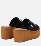 Chloe - Woody canvas platform espadrille sandals