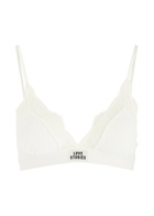 Love Stories Love Lace Panelled Soft-cup bra Off White