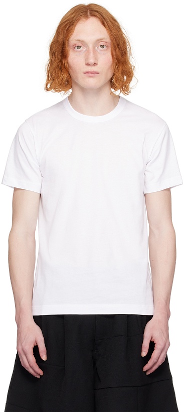 Photo: Comme des Garçons Shirt White Printed T-Shirt