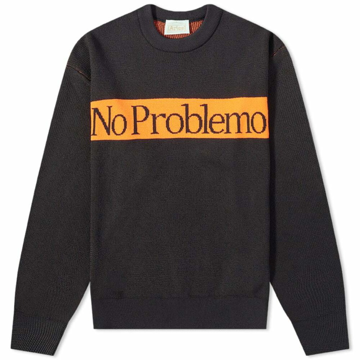 Photo: Aries Recycled Problemo Crew Knit
