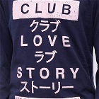 Edwin Men's Long Sleeve Club Love Story T-Shirt in Maritime Blue