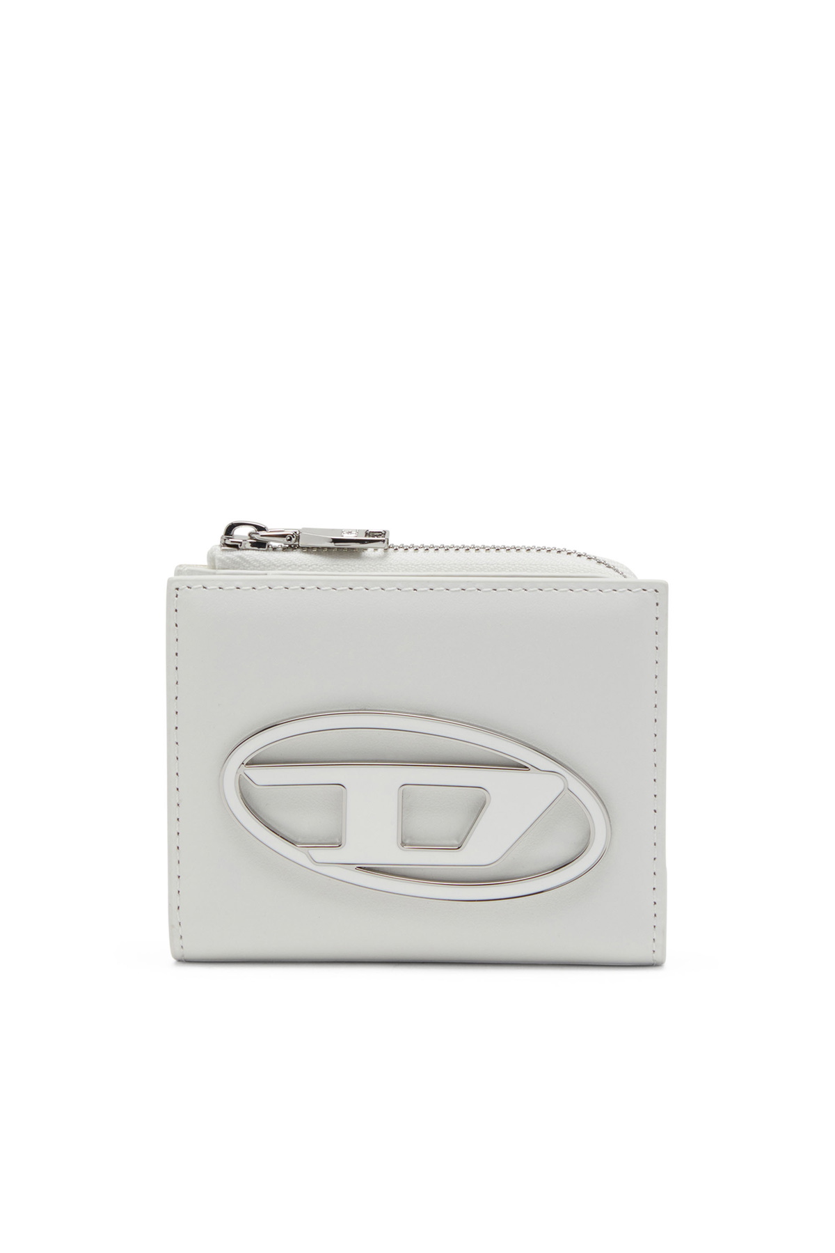 Diesel Bi-fold card holder in nappa leather - Card cases Womens in White