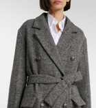 Brunello Cucinelli Double-breasted alpaca-blend coat