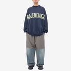 Balenciaga Men's Patched Sweat Pant in Pale Blue