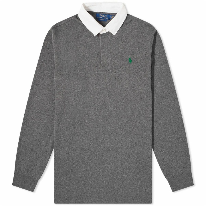 Photo: Polo Ralph Lauren Men's Rugby Shirt in Barclay Heather