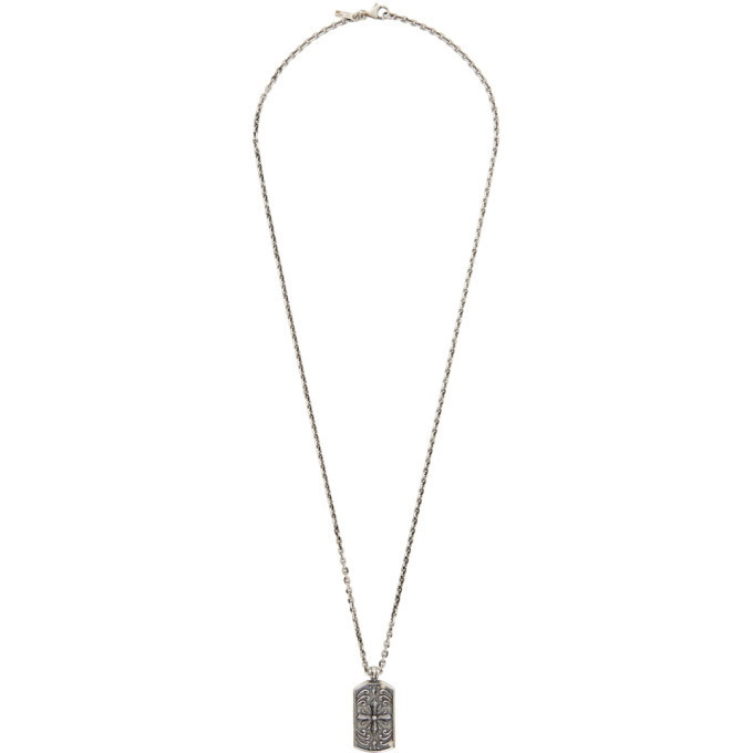 Photo: Emanuele Bicocchi Silver Tag Pendant Necklace