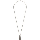 Emanuele Bicocchi Silver Tag Pendant Necklace