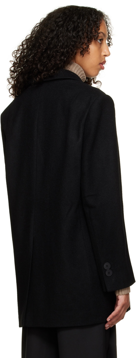 Olēnich Black Notched Coat