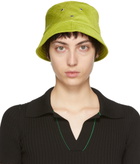 Bottega Veneta Yellow Intreccio Jacquard Bucket Hat