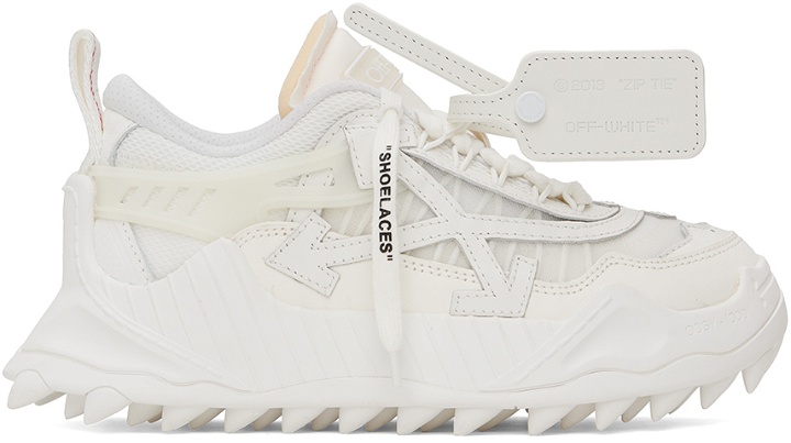 Photo: Off-White White Odsy 1000 Sneakers