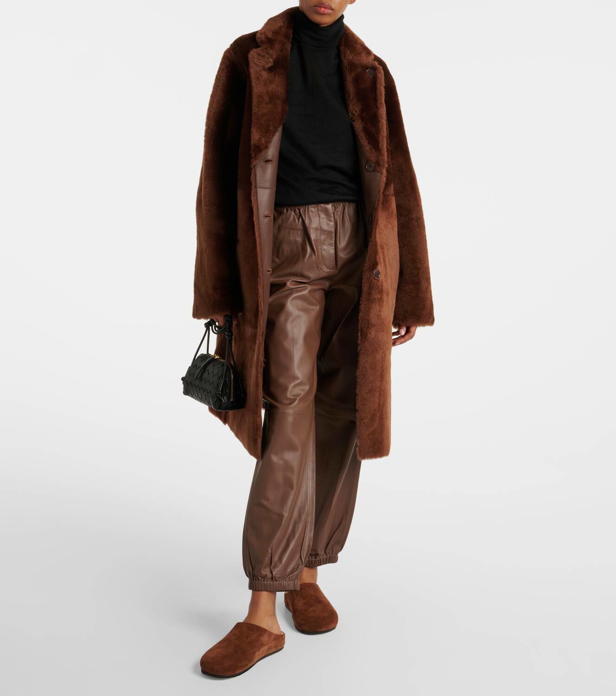 Joseph Britanny reversible shearling-lined leather coat Joseph