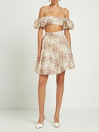 GIAMBATTISTA VALLI - Printed Cotton Voile Mini Skirt