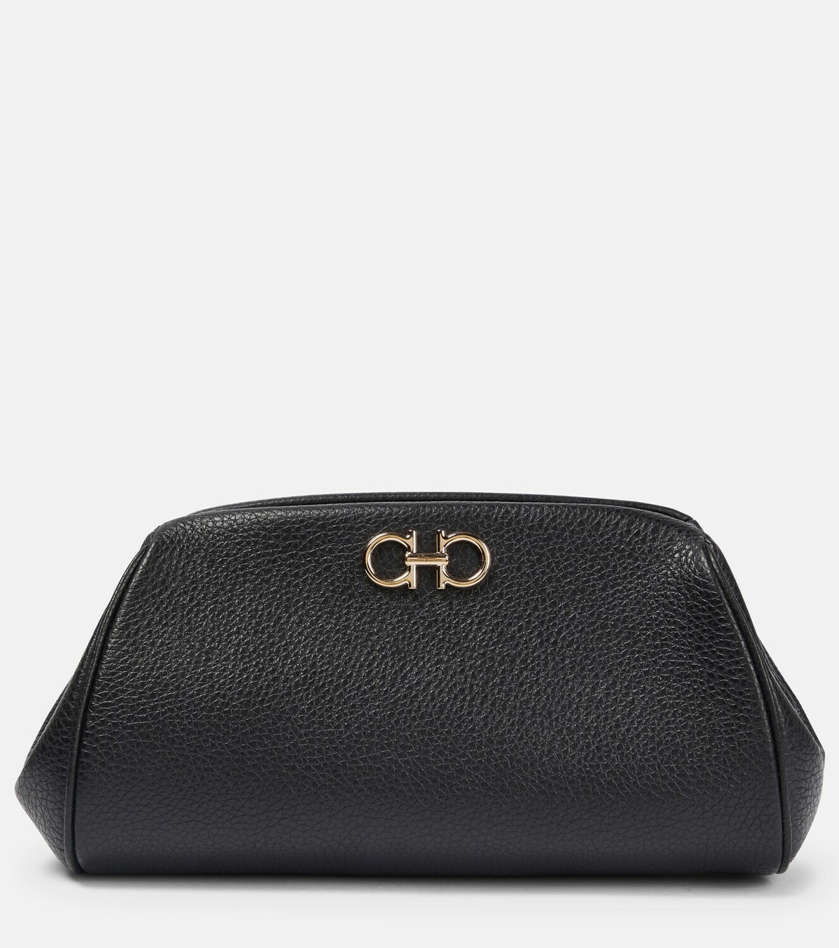 【送料&関税込】Ferragamo Leather Clutch Ferragamo - Gancini Mini leather clutch Salvatore Ferragamo