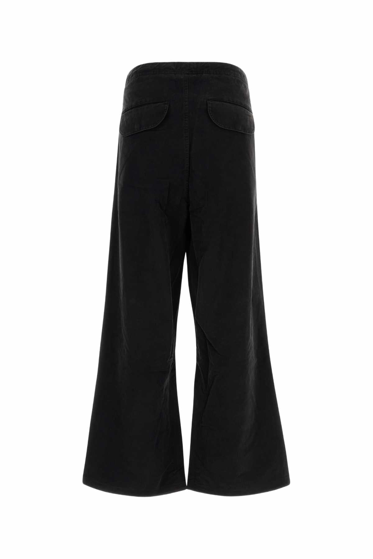 Entire Studios Black Cotton Barren Pant