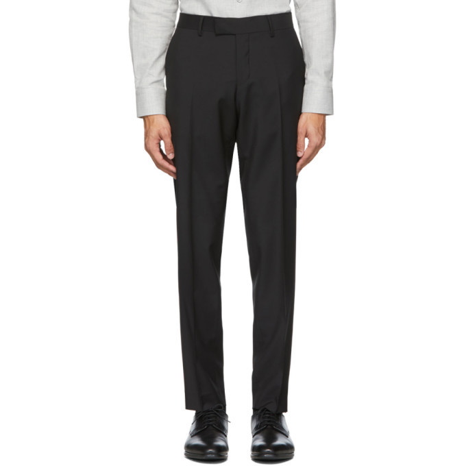 Photo: Tiger of Sweden Black Wool Tordon Trousers