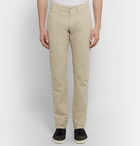 Loro Piana - Slim-Fit Stretch-Cotton Trousers - Neutrals